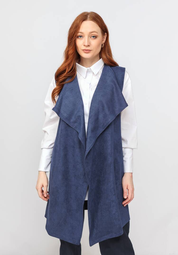 Жилет свободного кроя без застежки шир.  750, рис. 15