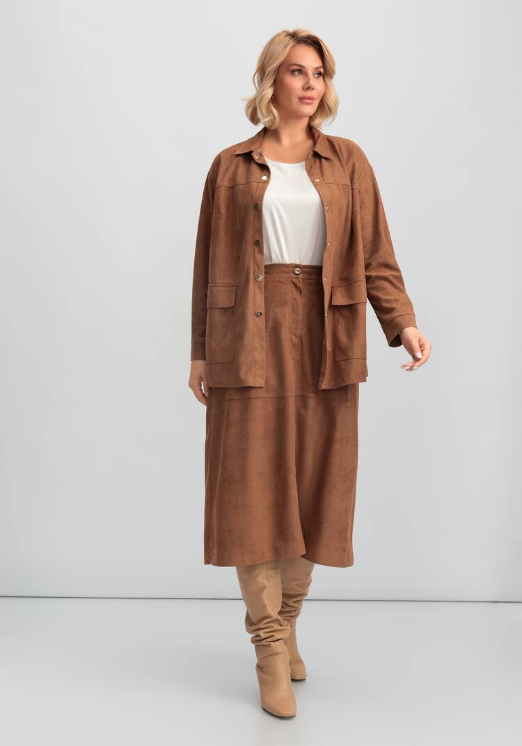 Юбка замшевая шир.  750, рис. 7