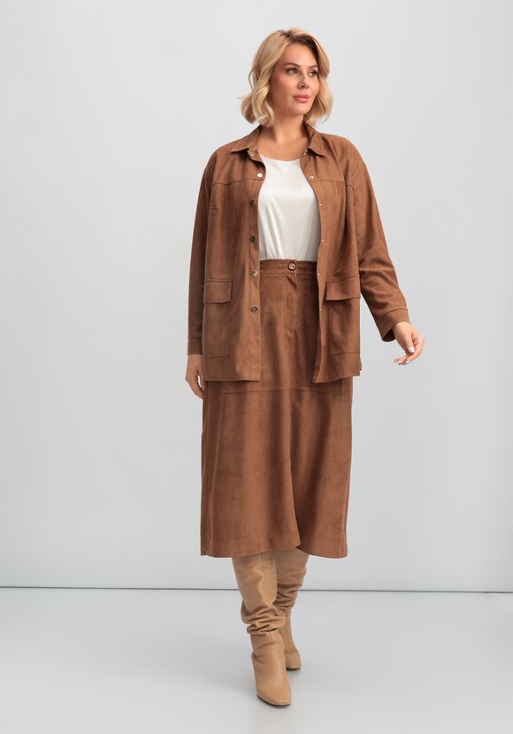 Юбка замшевая шир.  580, рис. 7