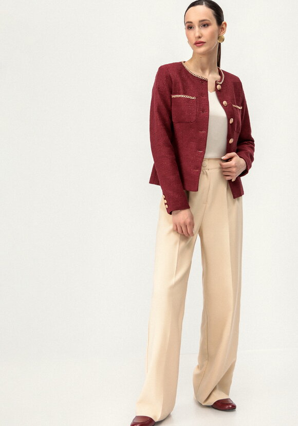 Пиджак из твида с декором шир.  580, рис. 2