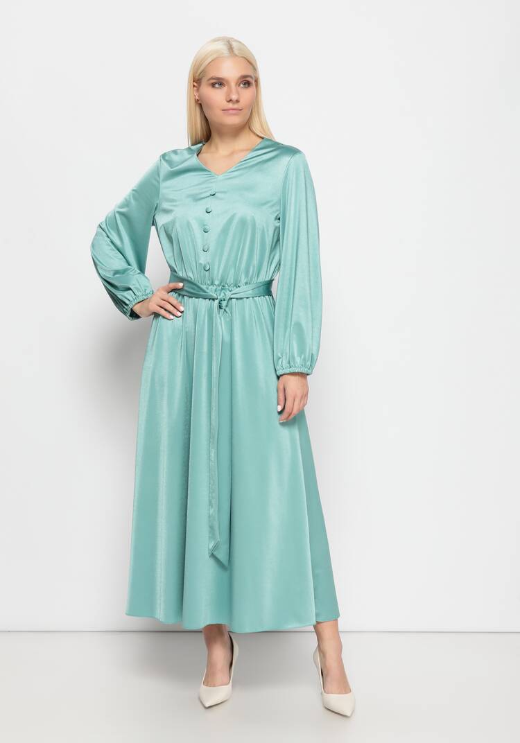 Платье с резинкой на талии и поясом шир.  750, рис. 6