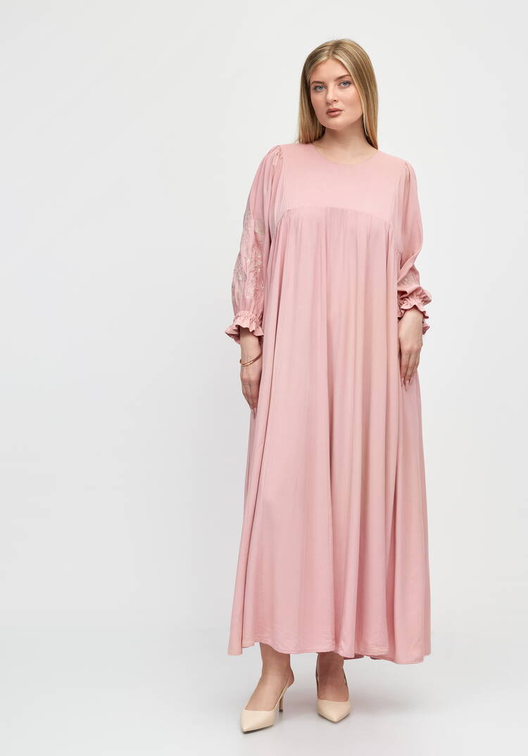 Платье свободного кроя с отрезным лифом шир.  750, рис. 7