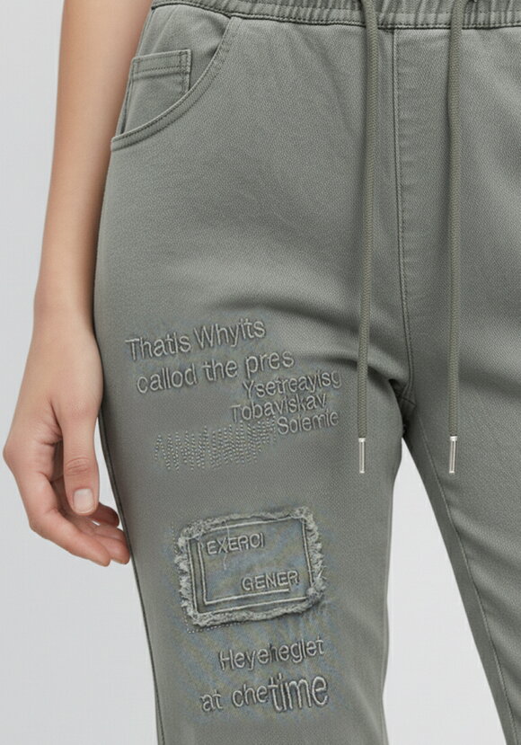 Джинсы с нашивкой шир.  580, рис. 11