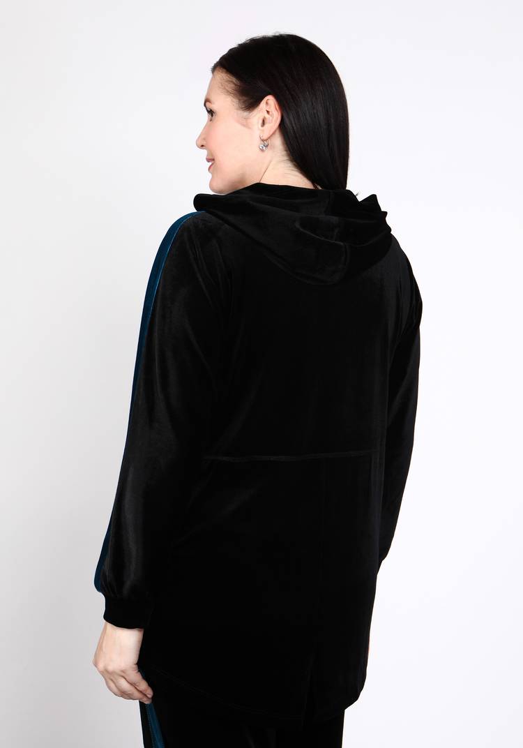 Туника бархатная с капюшоном шир.  750, рис. 28