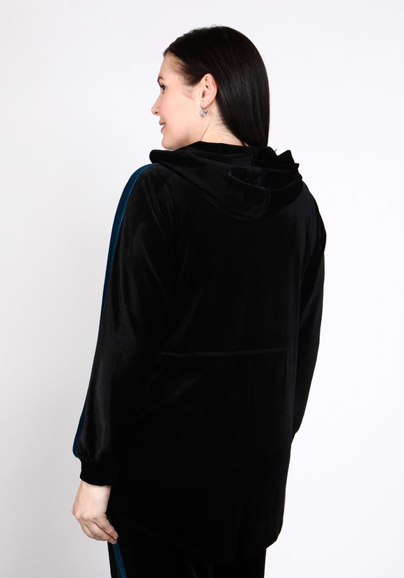 Туника бархатная с капюшоном шир.  580, рис. 28