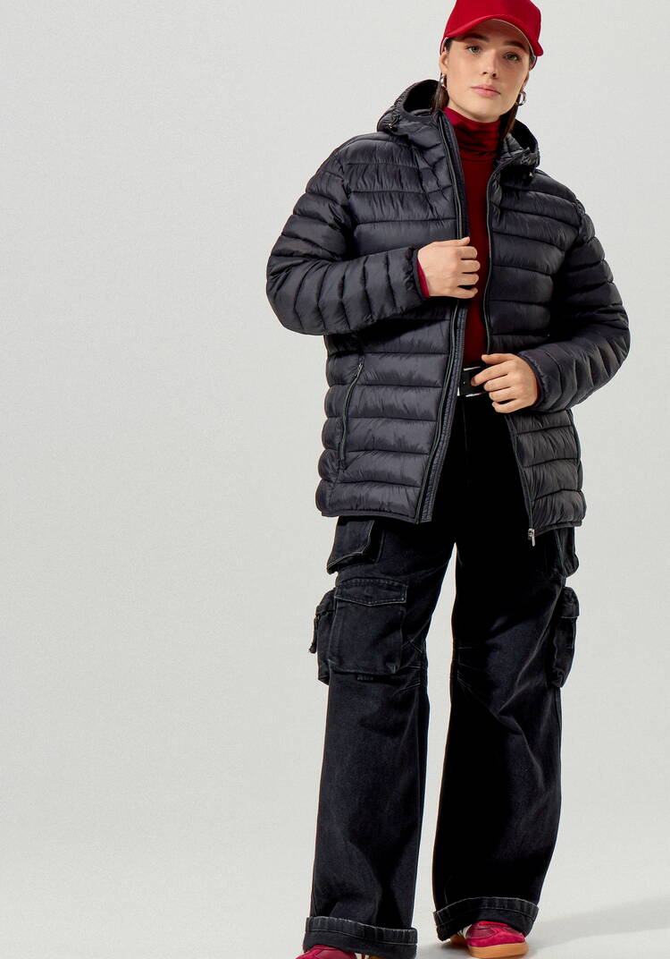 Куртка легкая стеганая с капюшоном шир.  750, рис. 17