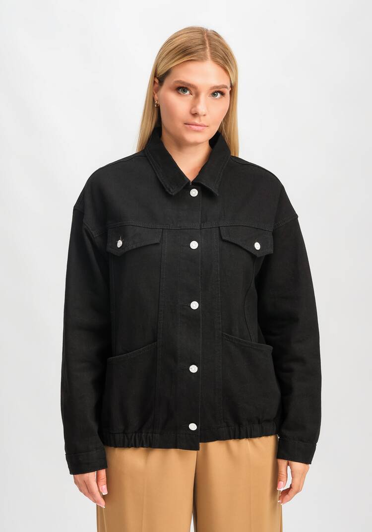 Джинсовая куртка Селена шир.  750, рис. 14