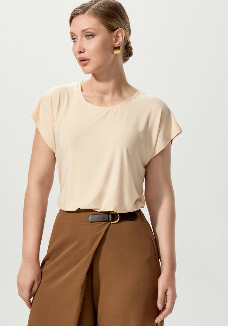 Блуза однотонная базовая без рукавов шир.  750, рис. 31