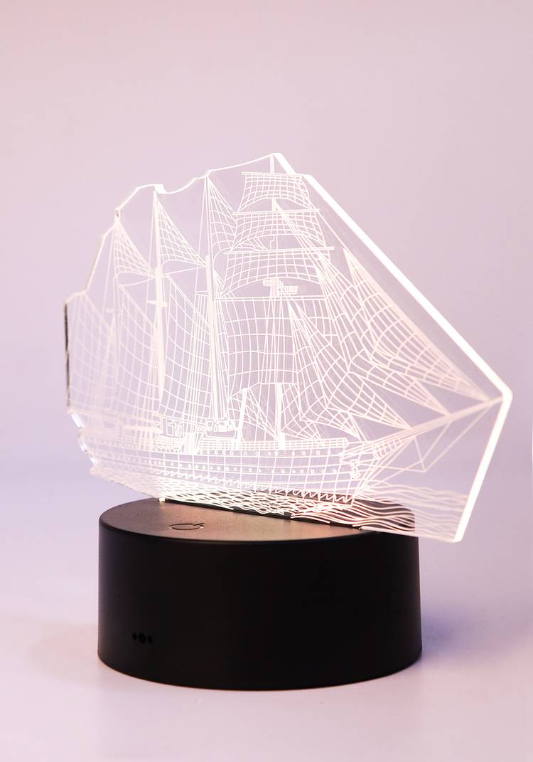 Светильник-ночник сенсорный 3D шир.  750, рис. 2