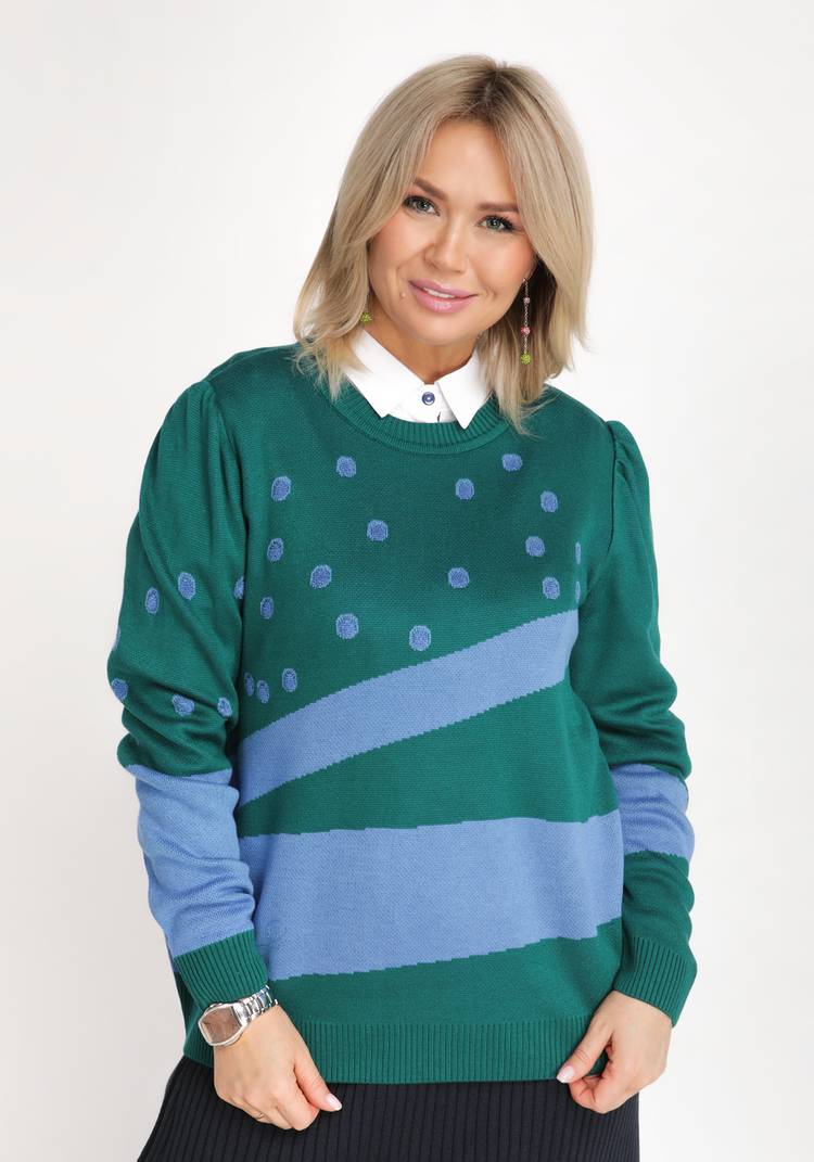 Джемпер прямого кроя с рукавами буф шир.  750, рис. 5