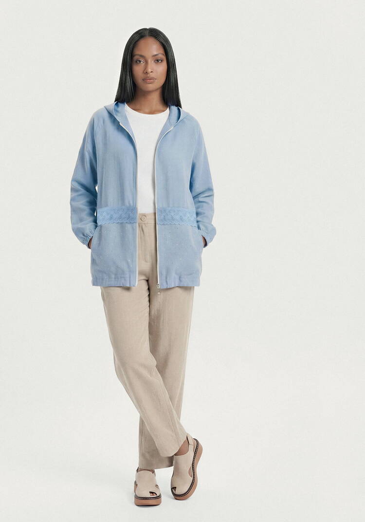 Брюки изо льна с поясом шир.  750, рис. 8