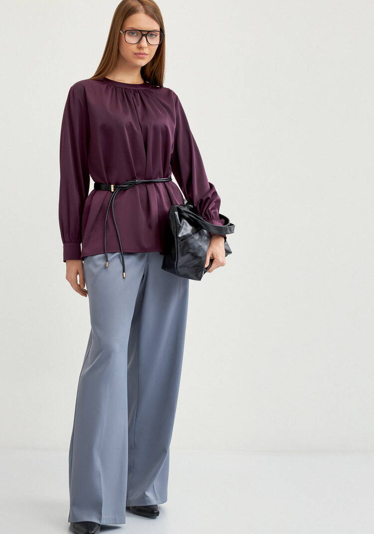 Блуза с воротником  стойка шир.  750, рис. 10