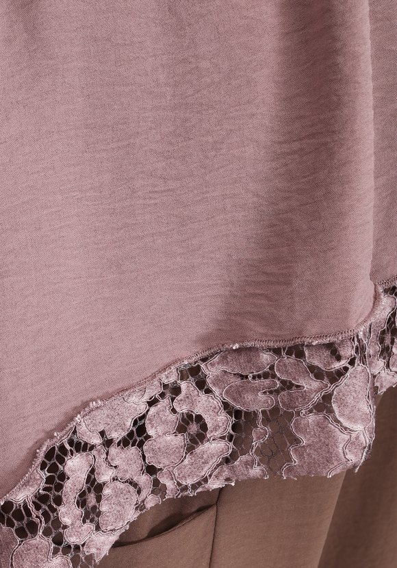 Туника свободная с кружевной вставкой шир.  580, рис. 4