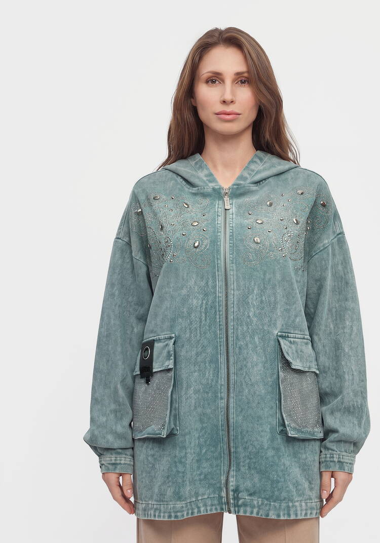 Куртка женская джинсовая Кармен шир.  750, рис. 10