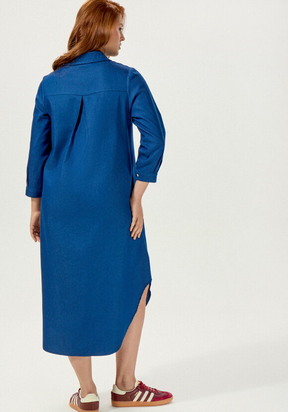 Платье-рубашка А-силуэта на кнопках шир.  580, рис. 3