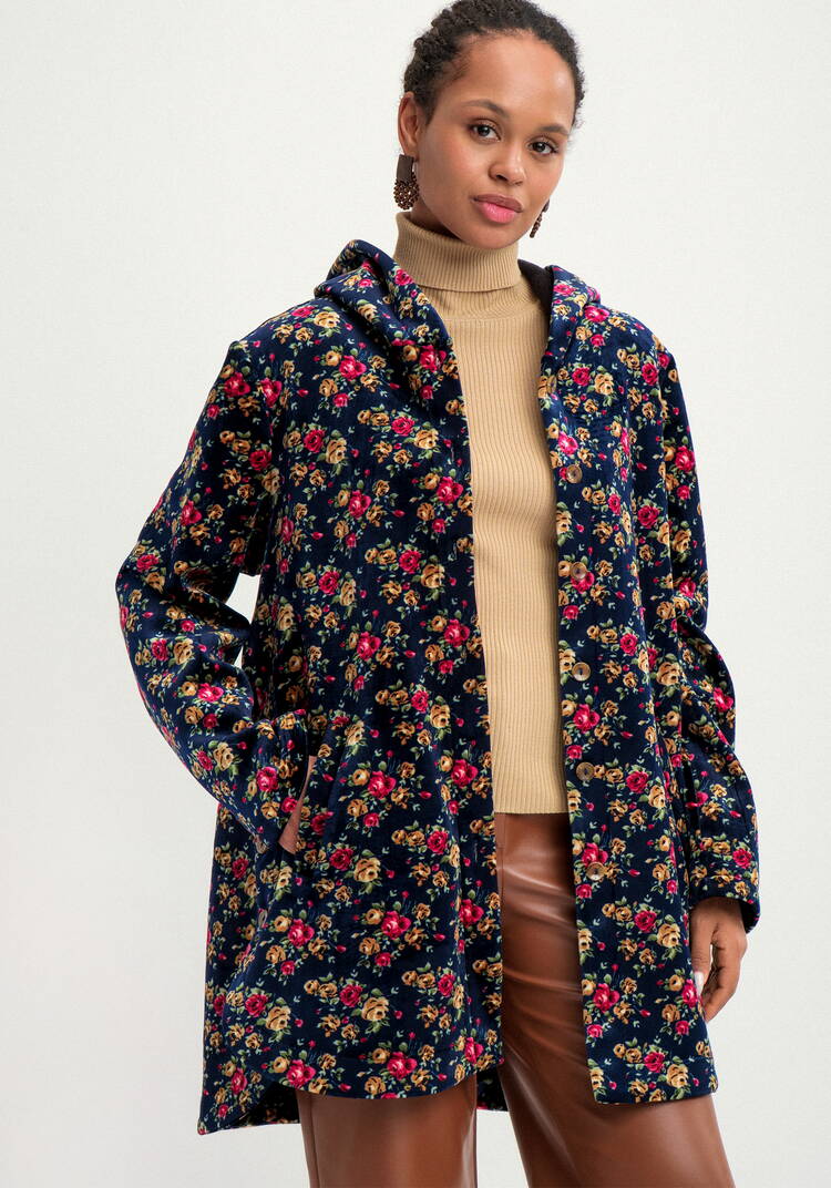 Кардиган с капюшоном с ворсом внутри шир.  750, рис. 1