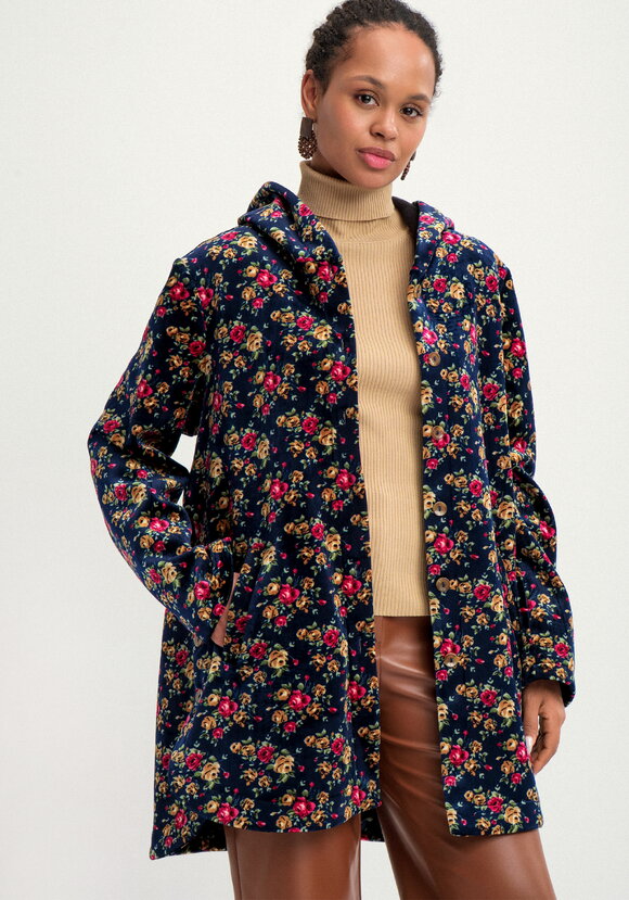 Кардиган с капюшоном с ворсом внутри шир.  580, рис. 1