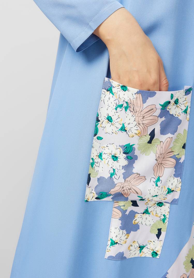 Платье с контрастными вставками Белла шир.  750, рис. 4