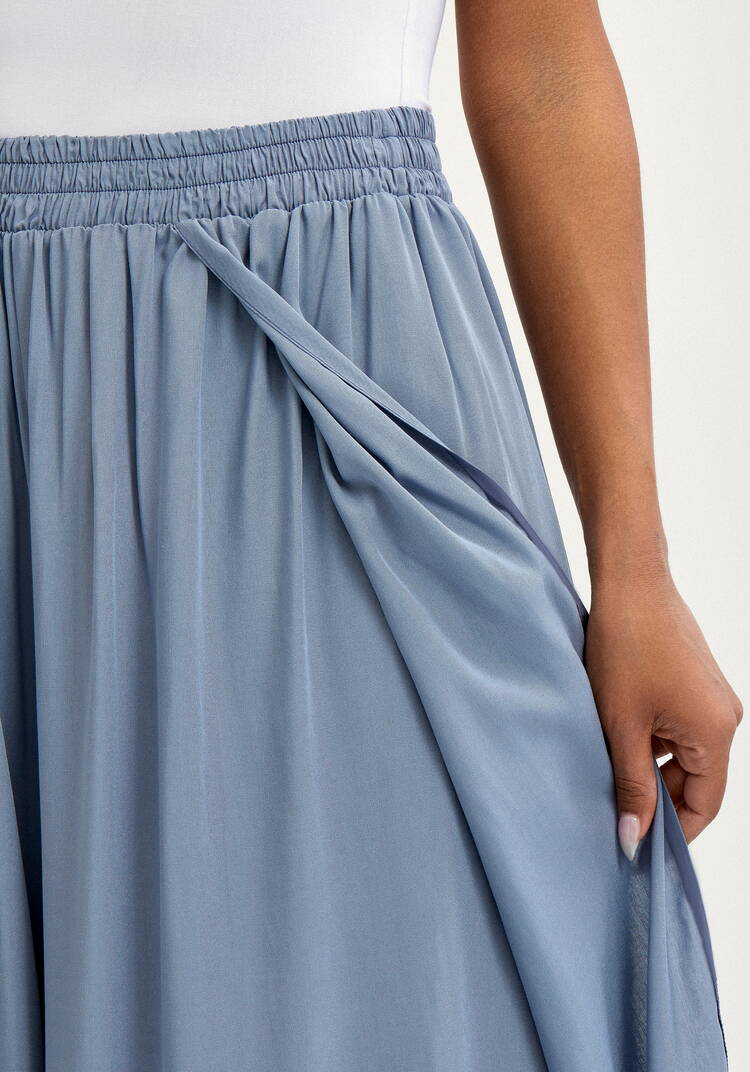 Брюки свободного кроя с запахом шир.  750, рис. 13