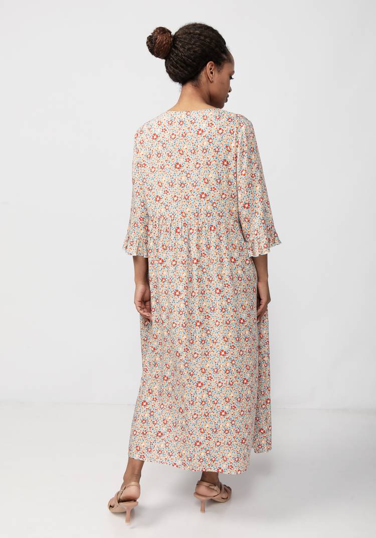 Платье с отрезной кокеткой и карманами шир.  750, рис. 2