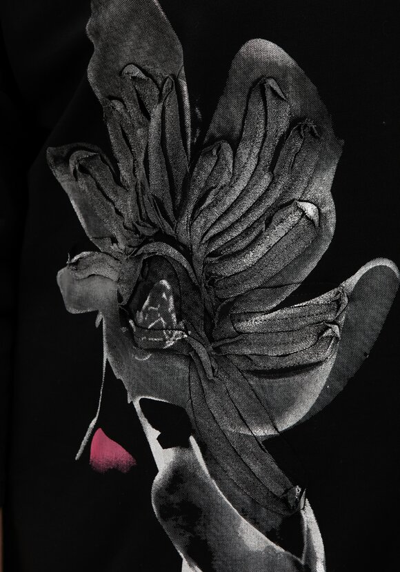 Блуза с принтом на кулиске шир.  580, рис. 5