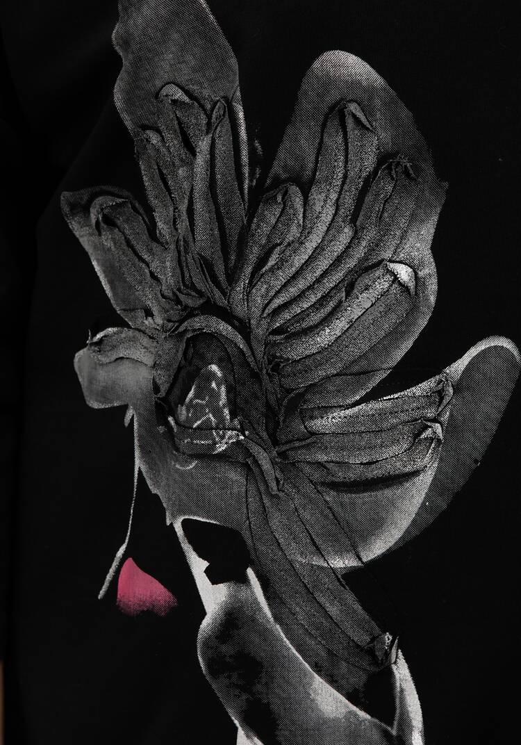 Блуза с принтом на кулиске шир.  750, рис. 5