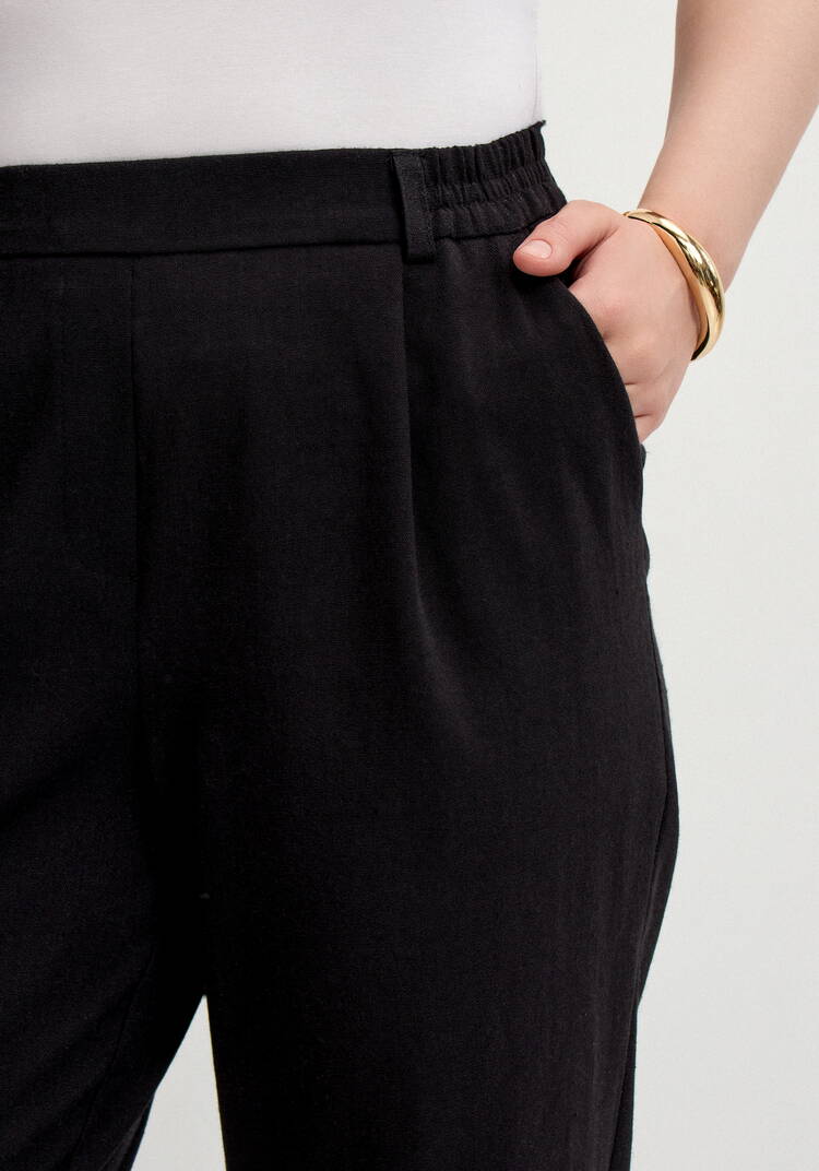 Брюки изо льна длиной 7/8 шир.  750, рис. 19