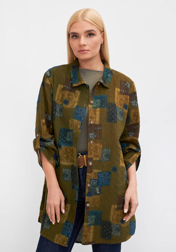 Рубашка женская, удлиненная Илона шир.  750, рис. 2