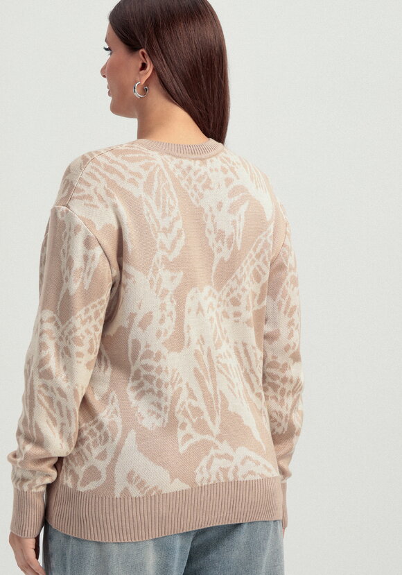 Джемпер с абстрактным цветочным принтом шир.  580, рис. 3