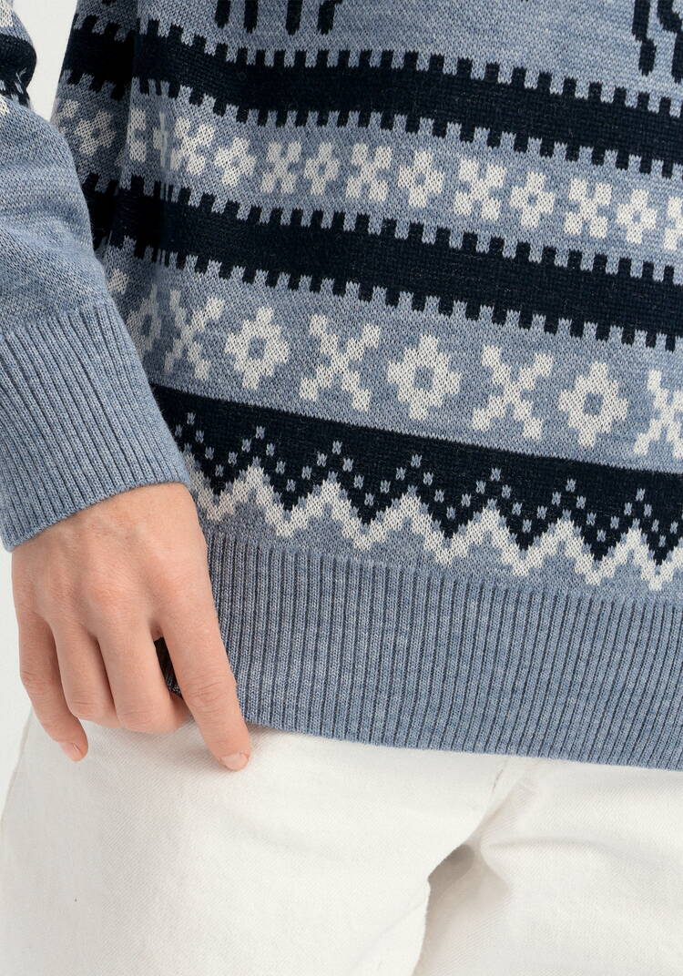 Джемпер с рождественским рисунком шир.  750, рис. 15