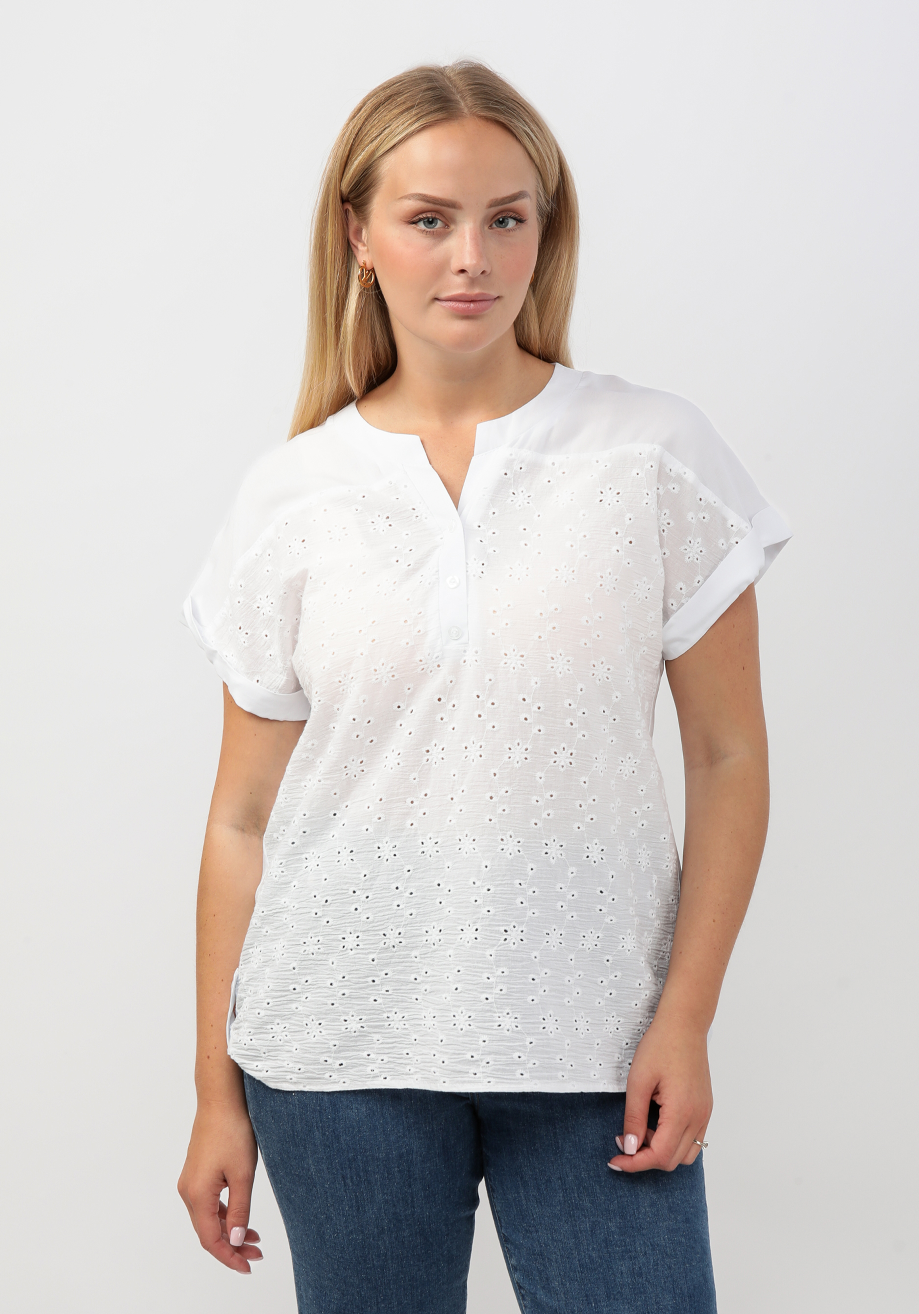 Блуза "Анна" Vittori Vi, размер 52, цвет белый - фото 5