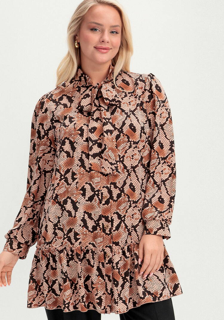 Туника свободного кроя с воланом по низу шир.  750, рис. 4