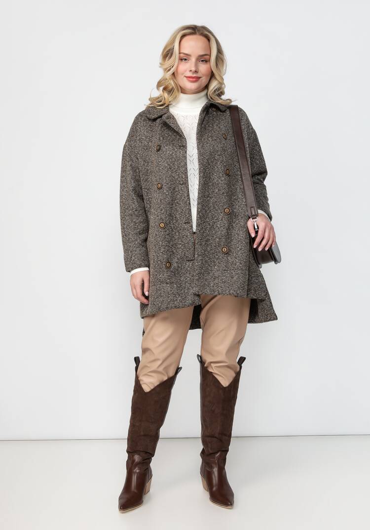 Полупальто свободного кроя шир.  750, рис. 34