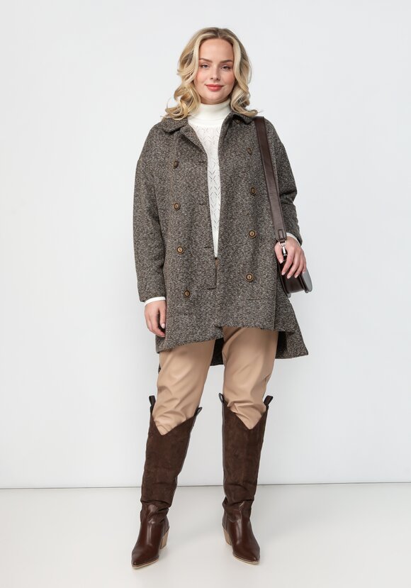 Полупальто свободного кроя шир.  580, рис. 34