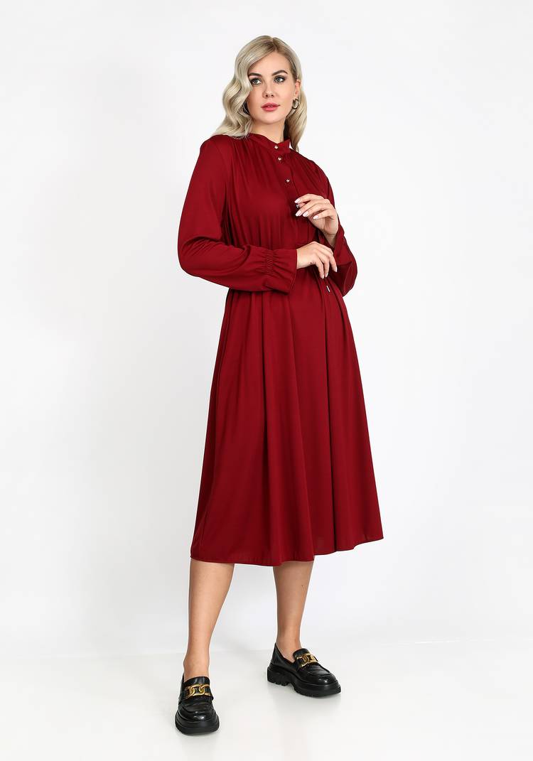 Платье свободного кроя с поясом в комплекте шир.  750, рис. 6