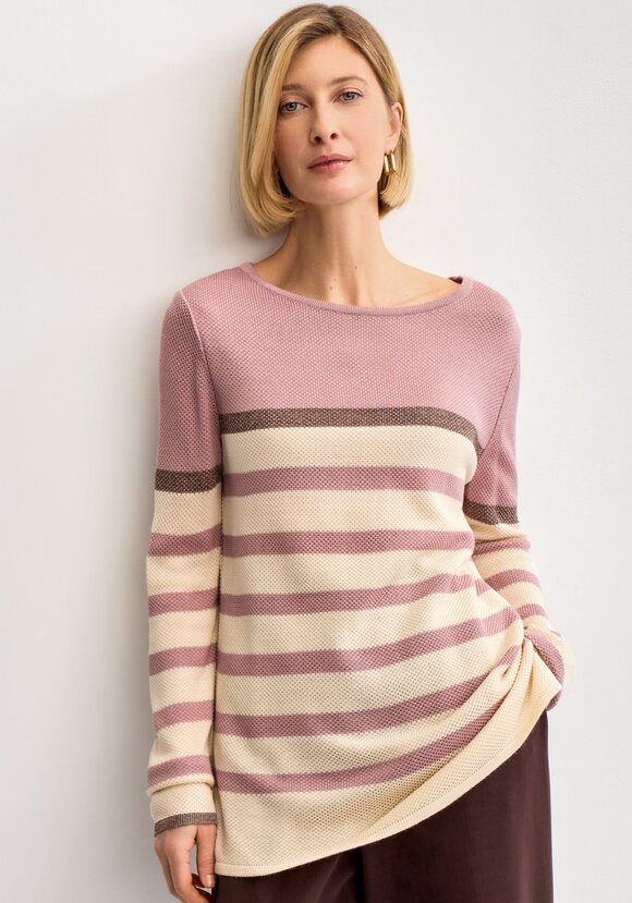 Джемпер в полоску с метанитью шир.  580, рис. 22