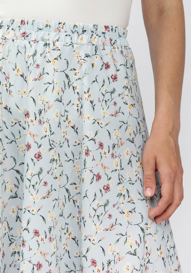 Комплект: блузат+юбка c цветочным принтом шир.  750, рис. 14