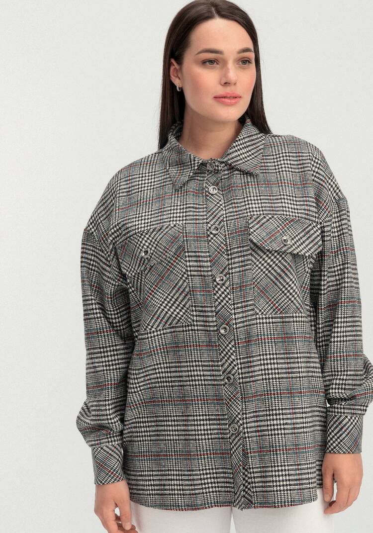 Рубашка утепленная с карманами шир.  750, рис. 4