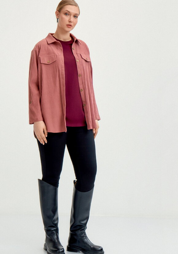 Рубашка из крупного вельвета шир.  580, рис. 16