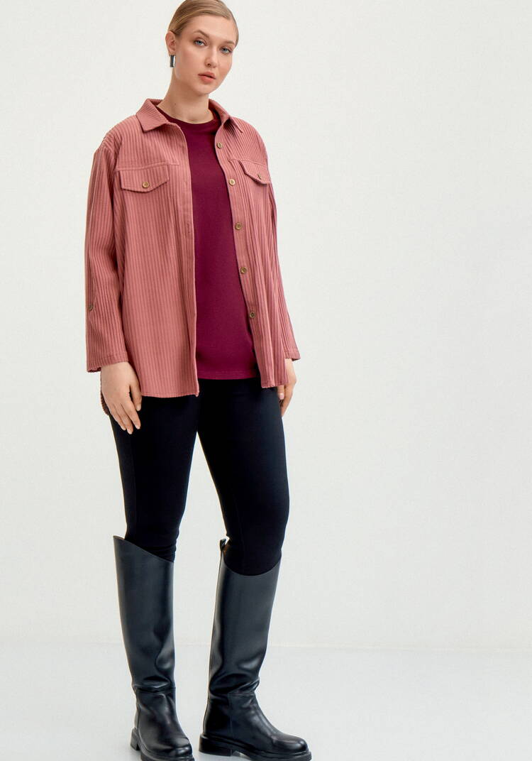 Рубашка из крупного вельвета шир.  750, рис. 16