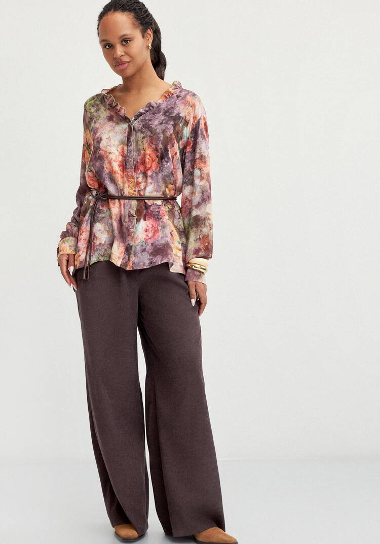 Блуза с потайной застежкой шир.  750, рис. 19