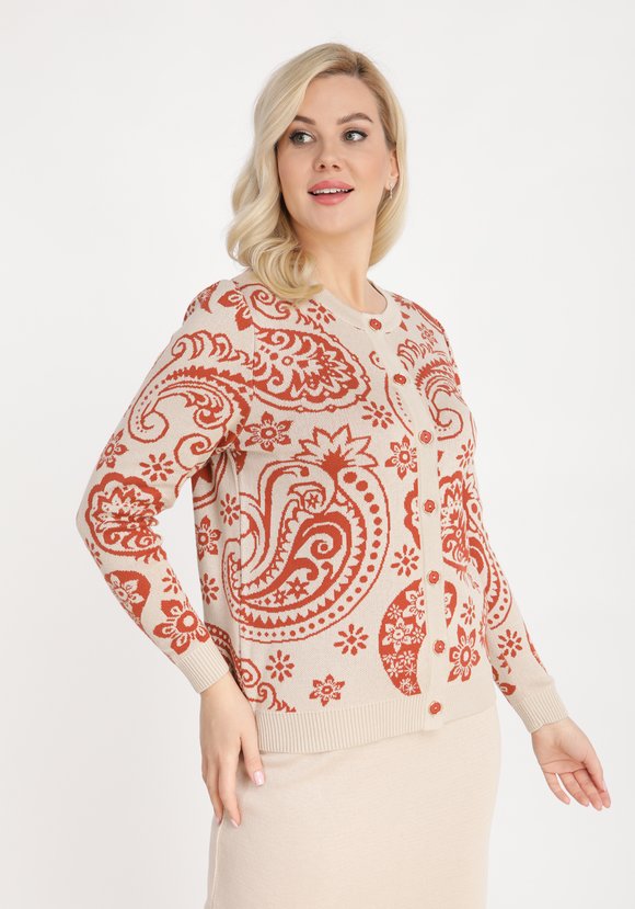 Кардиган с рисунком пейсли шир.  580, рис. 2