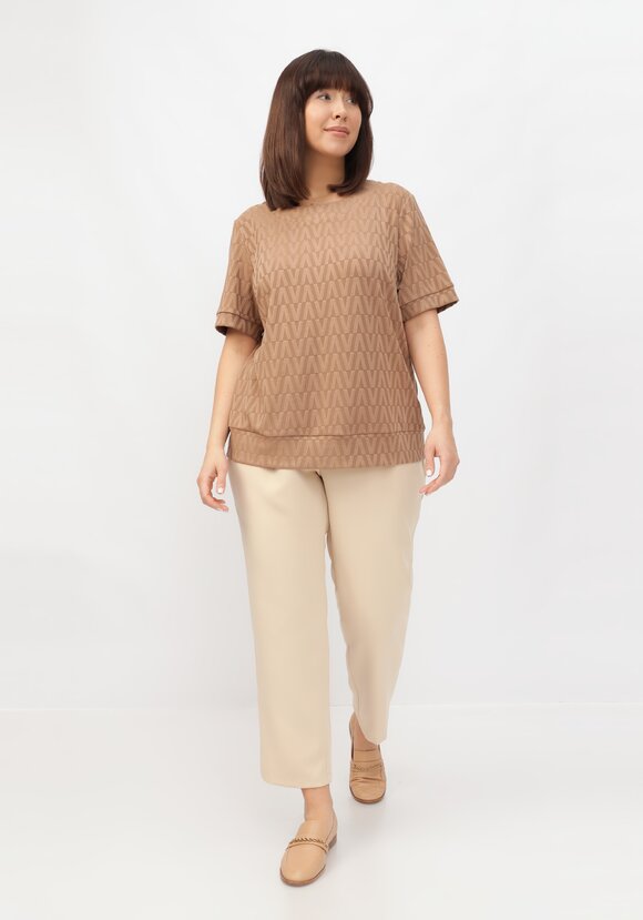 Джемпер с коротким рукавом и принтом шир.  580, рис. 2