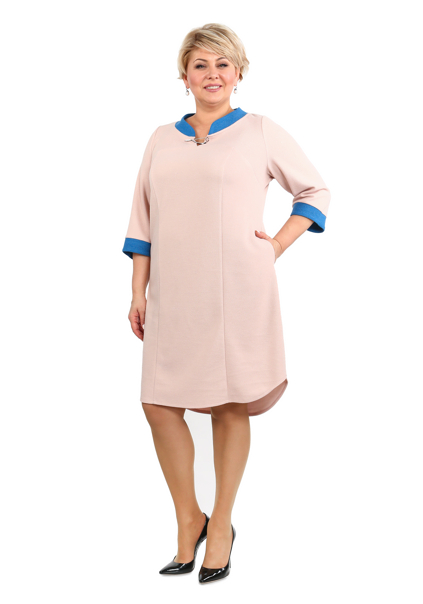 Платье "Женственная классика" Sarah Morenberg, размер 48, цвет синий - фото 6