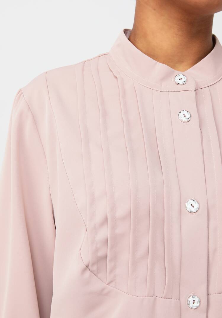 Блуза со складками по груди шир.  750, рис. 5