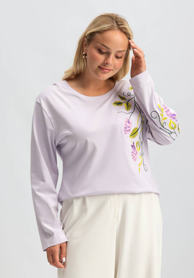 Лонгслив с вышивкой шир.  750, рис. 34