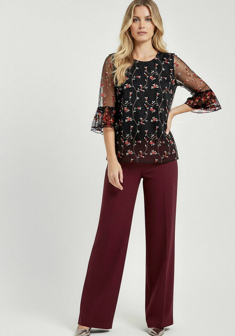 Блуза из ткани с вышивкой шир.  750, рис. 8