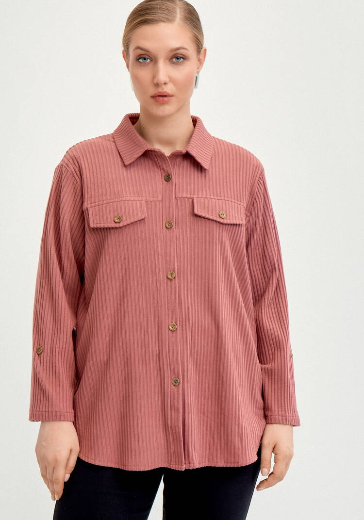 Рубашка из крупного вельвета шир.  750, рис. 12