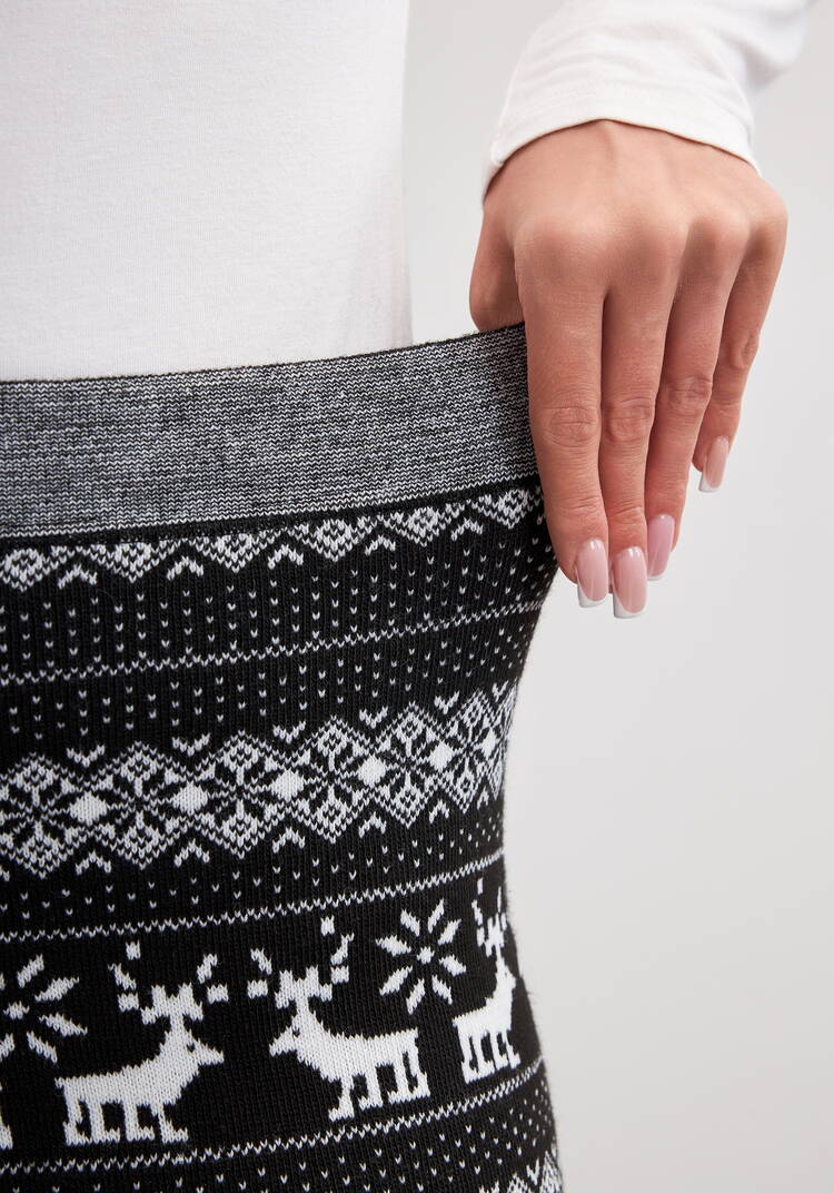 Лосины с принтом утепленные на меху шир.  750, рис. 17