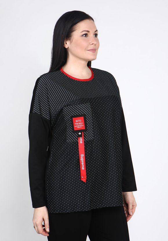 Блуза Грациозная дама шир.  580, рис. 2